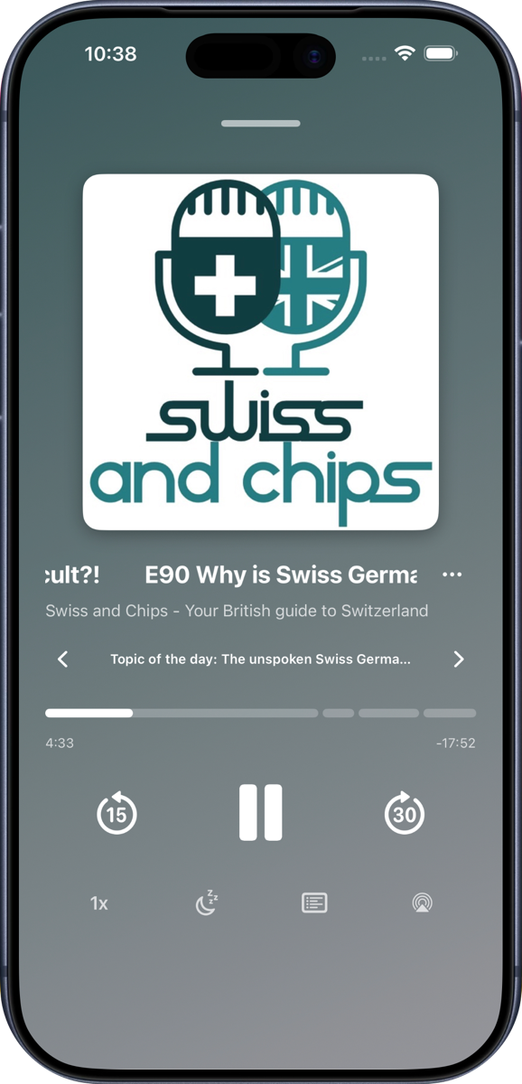 JollyPod player inside an iPhone for audio and video podcasts